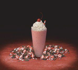 peppermint chocolate chip shake
