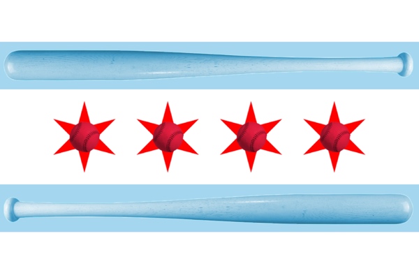 chicago baseball flag