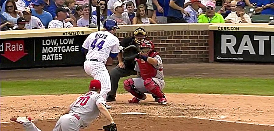 Just to Be Clear: No, Anthony Rizzo Did Not Lean Into His Key Hit-By-Pitch  - Bleacher Nation