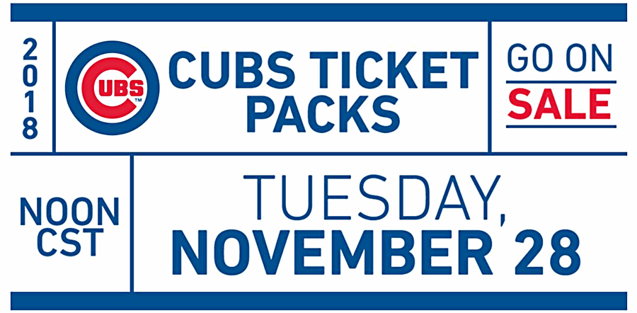 Cubs 8-Game and 14-Game Ticket Packs Go on Sale Next Week