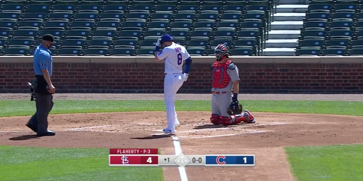 Ian Happ Just Homered Off the Video Board to Lead Things Off for the ...