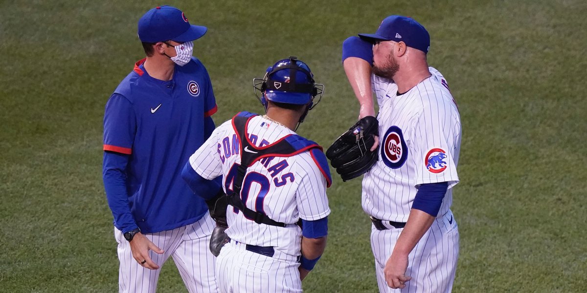 A Particular Moment of Frustration Last Night: David Ross and Mark Leiter  Jr. - Bleacher Nation