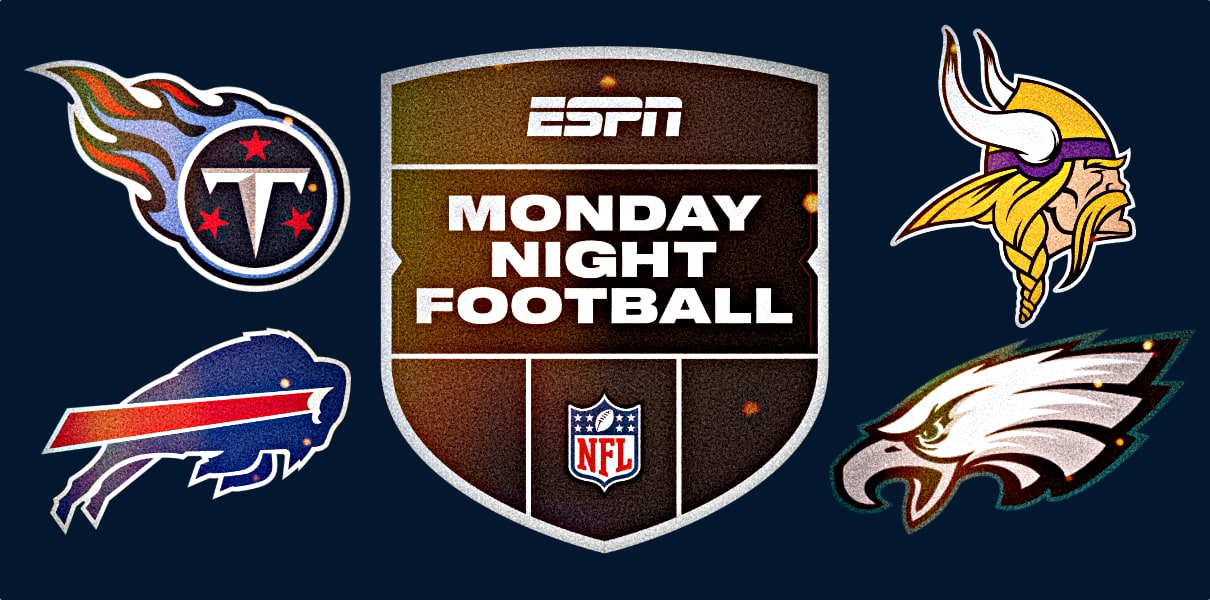 Monday Night Football: Titans at Bills (6:15 CT), Vikings at Eagles (7:30  CT) - Lineups, Broadcast Info, Game Thread, More - Bleacher Nation