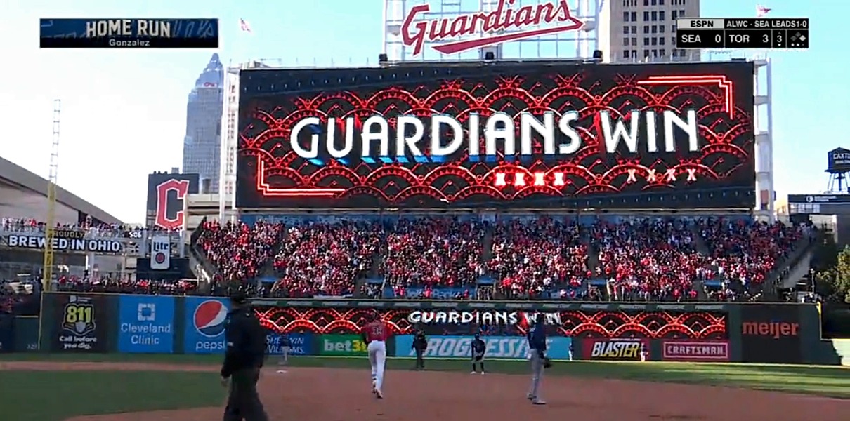 MLB - The Cleveland Guardians walk it off to advance to