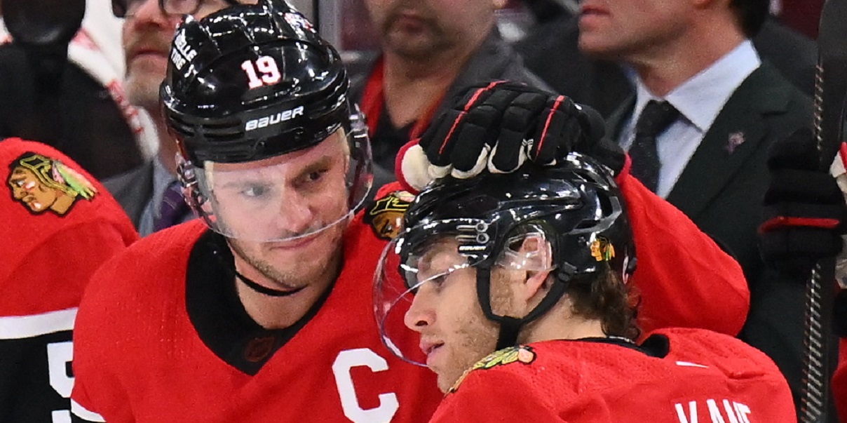 Toews, Blackhawks Tame Wild On Hockey Fights Cancer Night - Committed  Indians