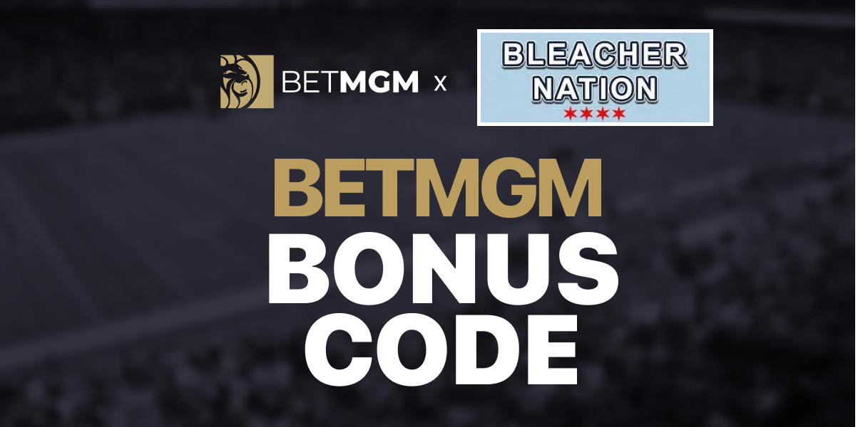 betmgm bonus code graphic for bleacher nation