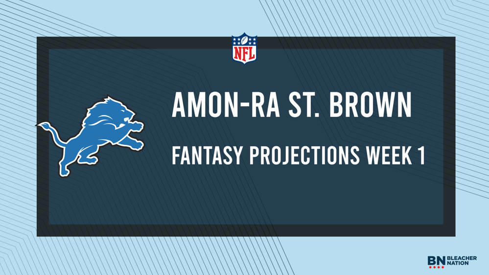 Amon-Ra St. Brown Fantasy Week 1: Projections vs. Chiefs, Points
