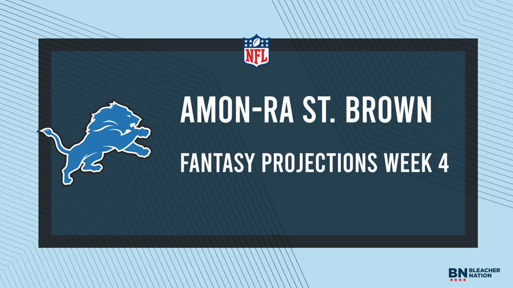 Amon-Ra St. Brown Fantasy Week 4: Projections vs. Packers, Points
