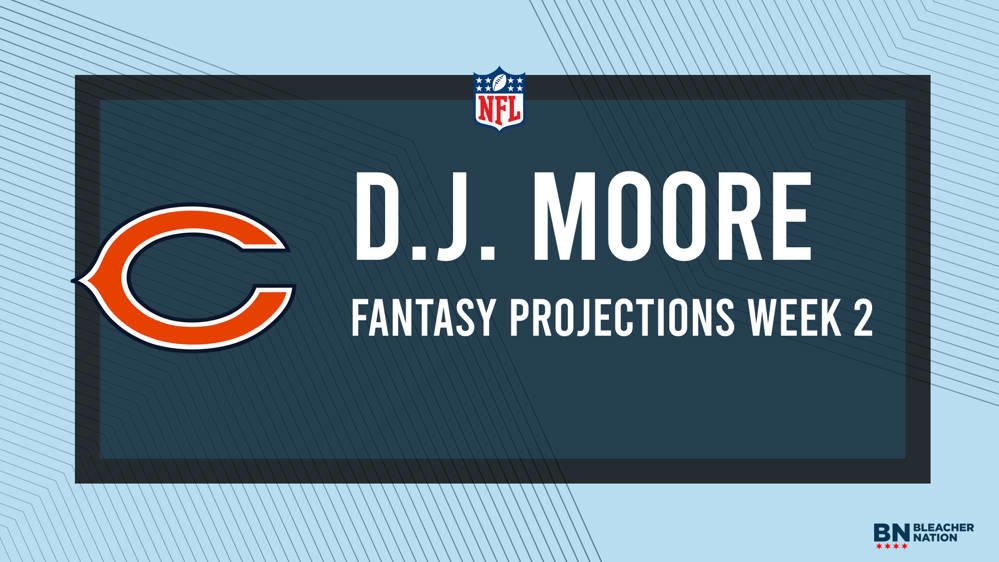 D.J. Moore Fantasy Week 2: Projections vs. Buccaneers, Points and Stats,  Start or Sit - Bleacher Nation