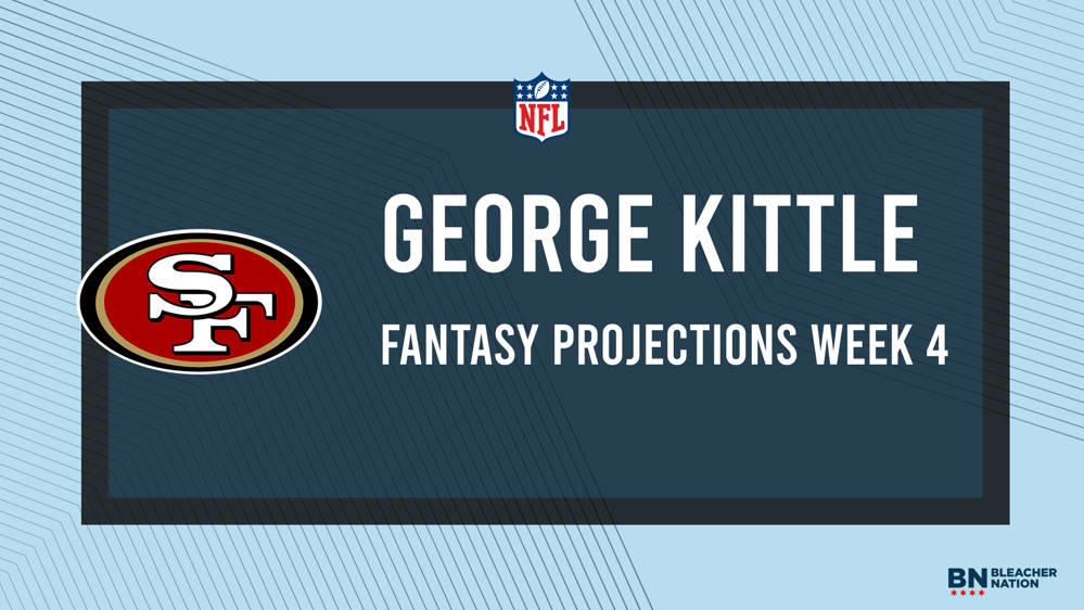 George Kittle Fantasy Week 4: Projections vs. Cardinals, Points and Stats,  Start or Sit - Bleacher Nation