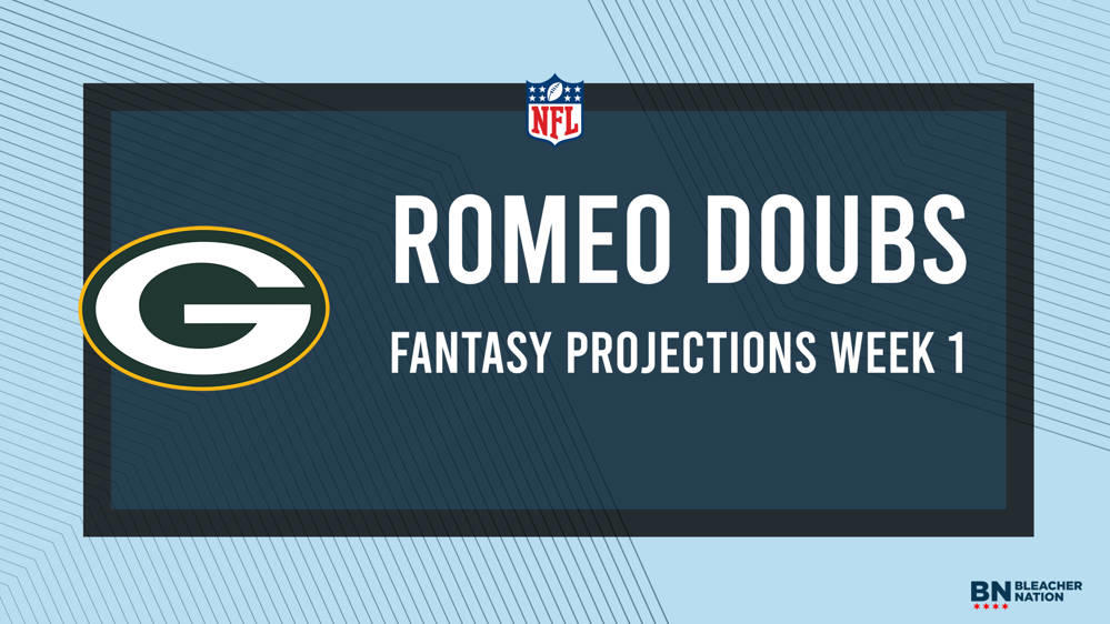 Romeo Doubs Fantasy Week 1: Projections vs. Bears, Points and Stats, Start  or Sit - Bleacher Nation