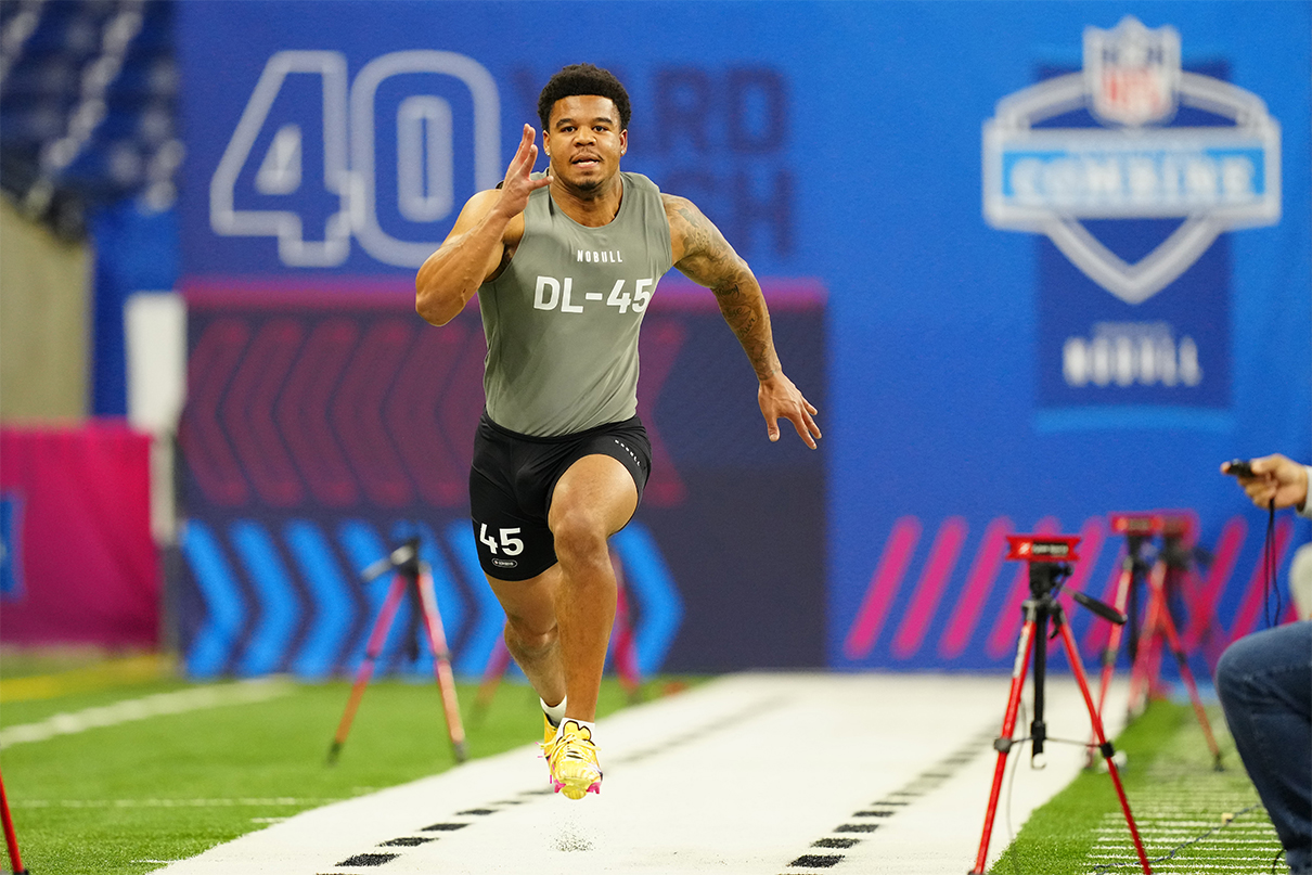 Chop Robinson at the 2024 NFL Combine
