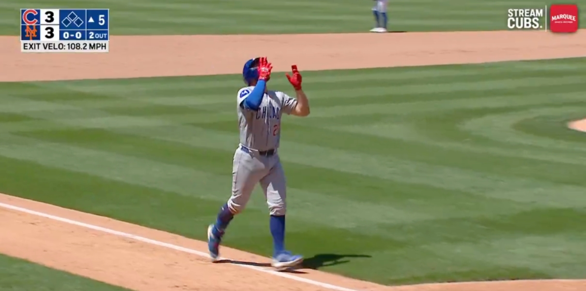 Michael Busch Ties the Game with His Ninth Homer of the Year!